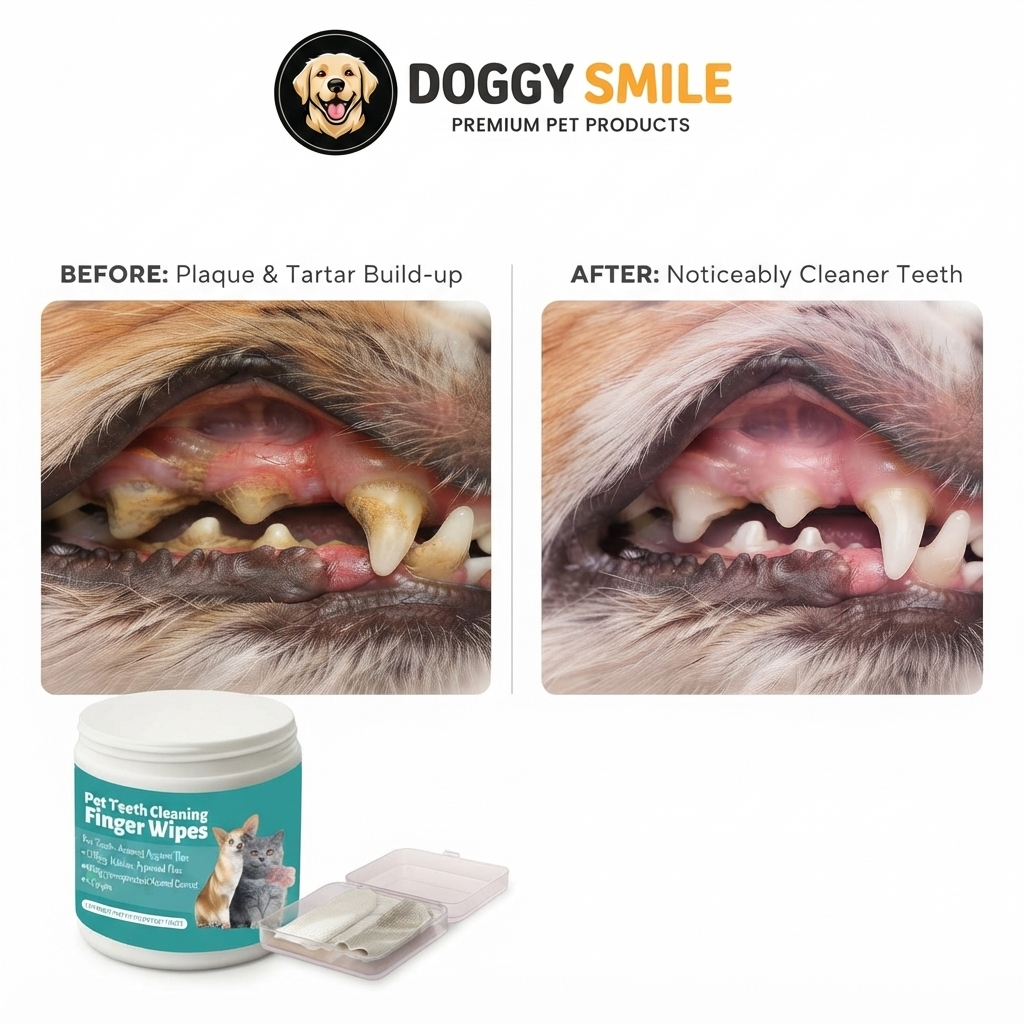 DoggySmile™ Oral Care Finger Wipes 🦷