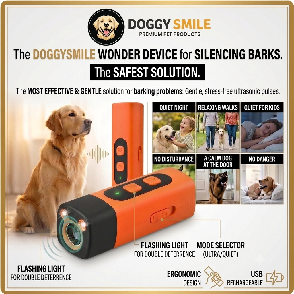 DoggySmile™  Smart Ultrasonic Anti-Bark Device 🔇