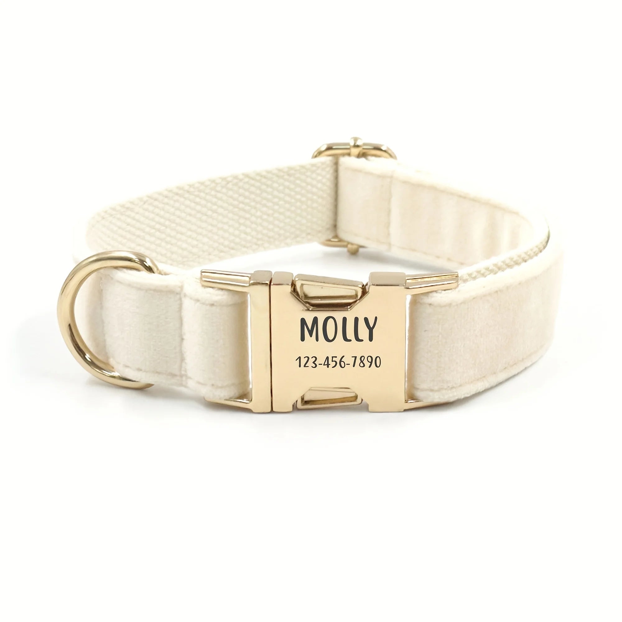 DoggySmile™ Luxury Personalized Velvet Collar 🐕