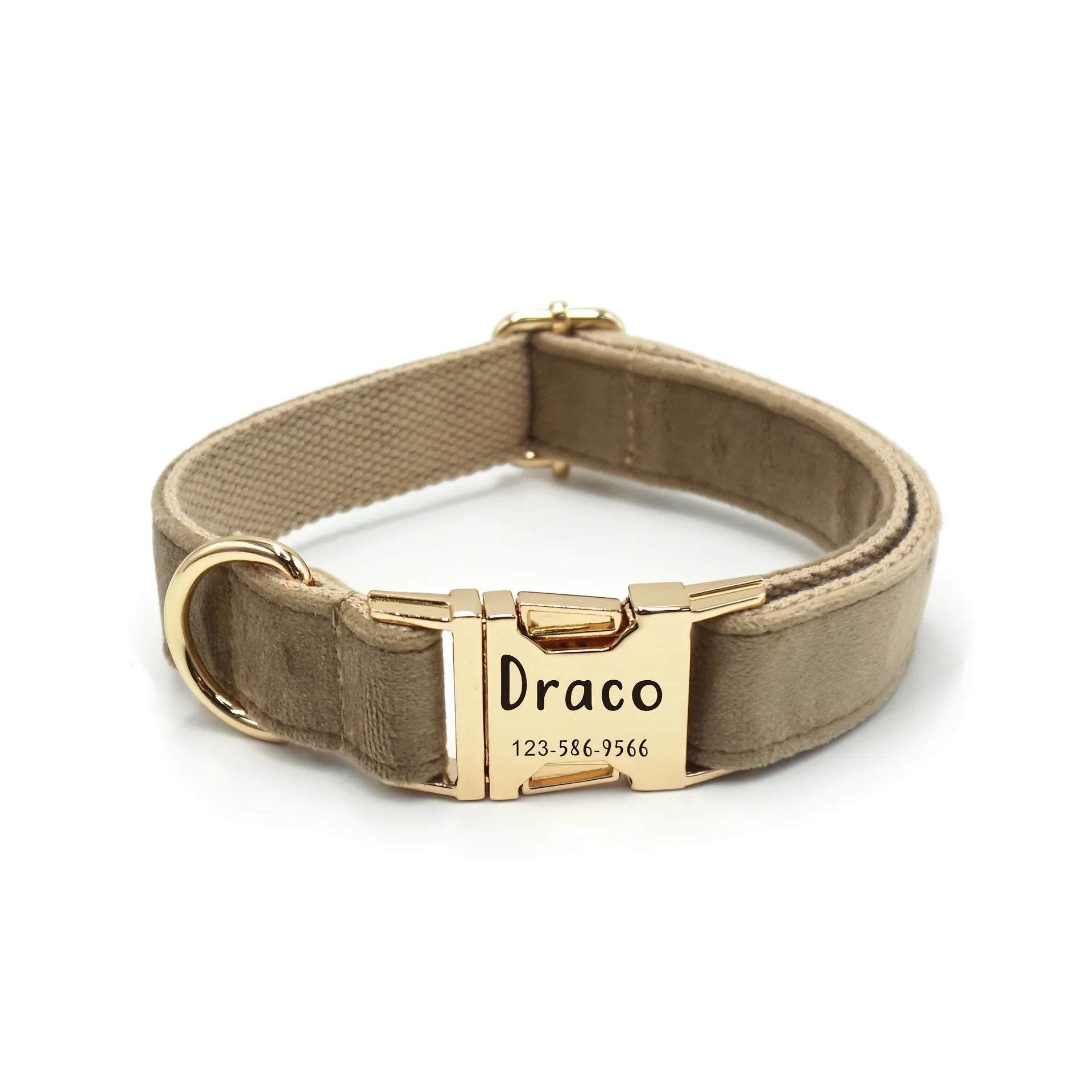 DoggySmile™ Luxury Personalized Velvet Collar 🐕