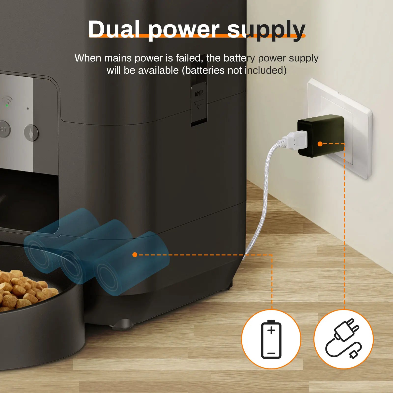 🍽️ DoggySmile™ Smart Auto Pet Feeder